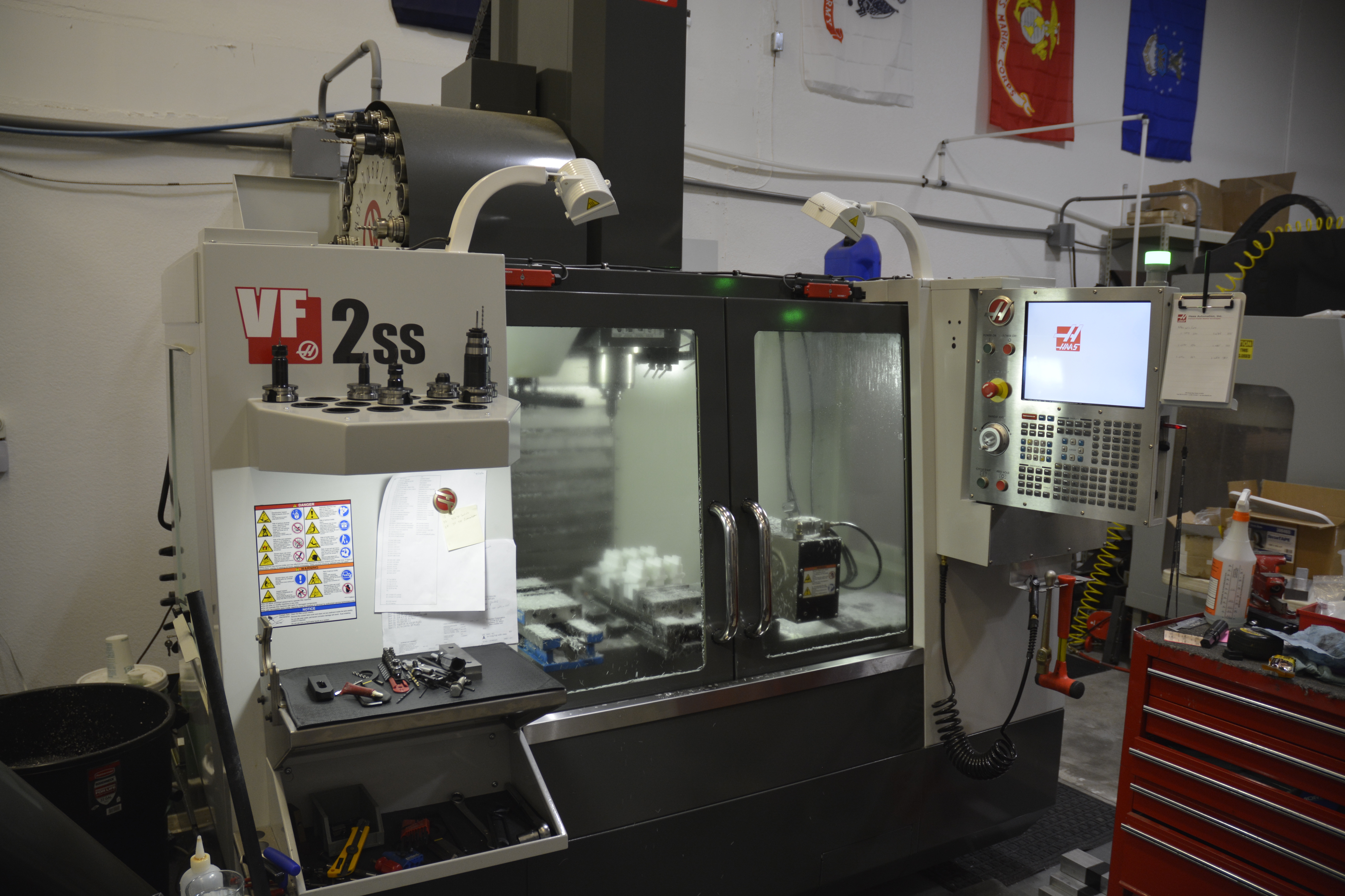 First of many machining centers